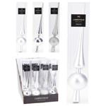 Верхівка для новорічної ялинки Koopman 29,5см сріблястий