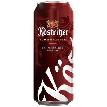 Пиво Kostritzer темное 4,8% 0,5л - купить, цены на MasterZoo - фото 1