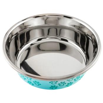 Arjan Impex Animal Paw Print 02 Metal Bowl 270ml Green - buy, prices for MasterZoo - photo 3