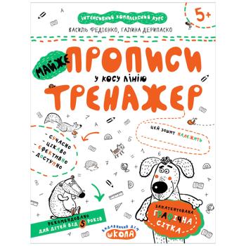 Книга Почти прописи в косую линию