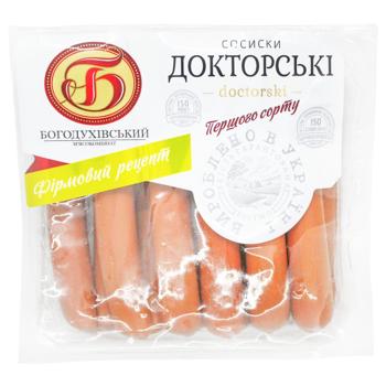 Сосиски Богодухівський М'ясокомбінат Докторские первый сорт