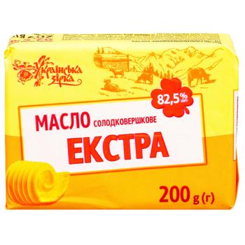 Ukrainska Zirka Extra Sweet Cream 82.5% 200g