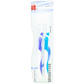 Fine Life Sensitive Toothbrush 2pcs - buy, prices for METRO - photo 2