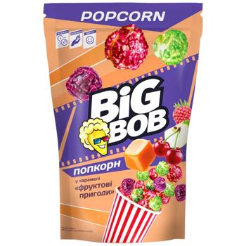 Попкорн Big Bob Фруктові пригоди у карамелі 85г - купити, ціни на Auchan - фото 1