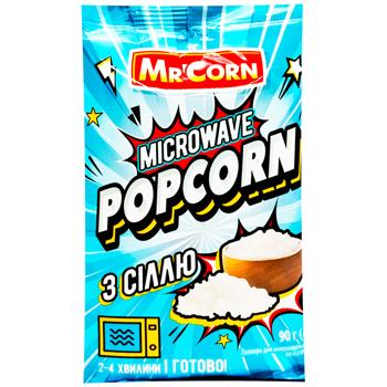 Mr'Corn Popocorn with Salt for Microwave Oven 90g - buy, prices for Supermarket "Kharkiv" - photo 1