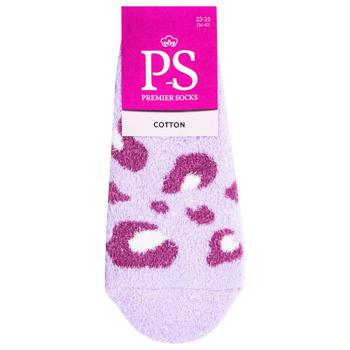 Подследники Premier Socks женские леопард из пушистой пряжи р.23-25 - купить, цены на - фото 1