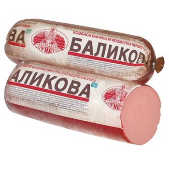 Колбаса Украинский Мясокомбинат Балыковая вареная первый сорт - купить, цены на Чудо Маркет - фото 1