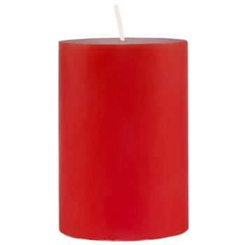 Candy Light Red Cylinder Candle 8x10cm - buy, prices for Auchan - photo 2