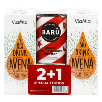 Напиток овсяный Via Mia органическая 1л 2шт и Растворимый шоколад Baru 250г - купить, цены на За Раз - фото 2