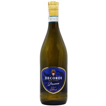 Вино игристое Decordi Prosecco Frizzante белое сухое 11% 0,75л
