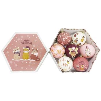 Actuel Set of Christmas Balls 7.5cm 7pcs - buy, prices for Auchan - photo 1