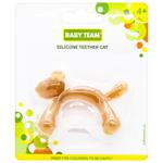 Baby Team Cat Silicone Teether From 4 Months