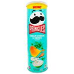 Чипси Pringles смак вершкового сиру та зелені 165г