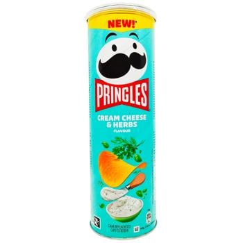 Чипси Pringles смак вершкового сиру та зелені 165г