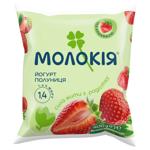 Йогурт Молокія Полуниця питний 1.4% 400г