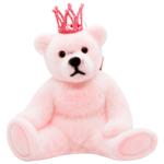 Украшение елочное Bona Di Мишка с короной 20см розовый