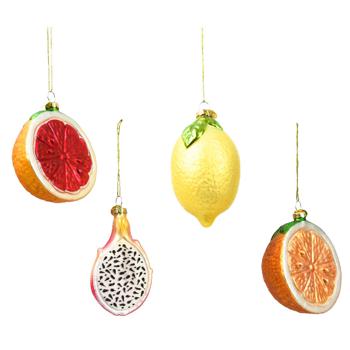 Decoris Fruit Christmas Tree Decoration 11cm in assortment - buy, prices for METRO - photo 1