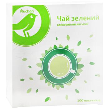 Чай зелений Auchan 1,5г*100шт - купити, ціни на - фото 3