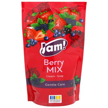 Крем-мило Jam Berry Mix  з гліцерином 300мл - купити, ціни на КОСМОС - фото 1