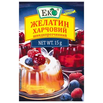 Желатин Еко харчовий швидкорозчинний 15г - купити, ціни на ЕКО Маркет - фото 1