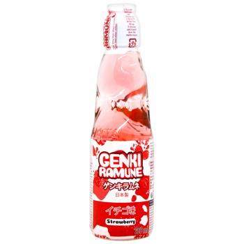 Напиток Genki Ramune Strawberry 200мл - купить, цены на Чудо Маркет - фото 1