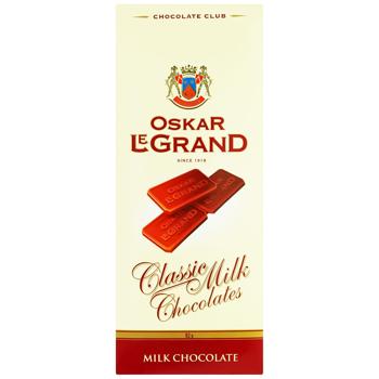 Oscar Le Grand Extra-thin Milk Chocolate 82g - buy, prices for MegaMarket - photo 1