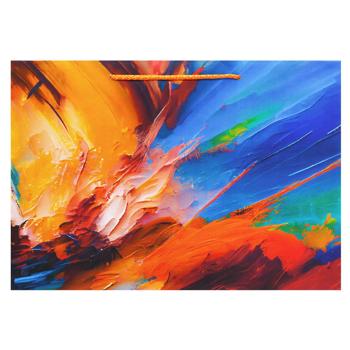 Пакет подарочный Краски 245х350х100мм - купить, цены на NOVUS - фото 1