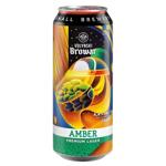 Пиво Volynski Browar Amber світле нефільтроване 4,4% 0,5л