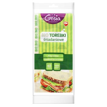 Пакеты для бутербродов Gosia бумажные 125ммх250ммх60мм 40шт - купить, цены на NOVUS - фото 1