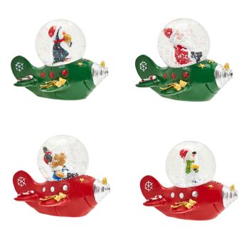 Куля снігова Koopman з фігуркою в літаку