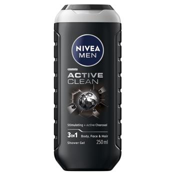 Гель для душа Nivea Men Сила угля 250мл - купить, цены на МегаМаркет - фото 1