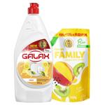 Soap Galax for washing dishes 950g Ukraine