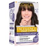 Краска для волос L'Oreal Paris Excellence Cool Creme 4.11 Ультра пепельный каштановый