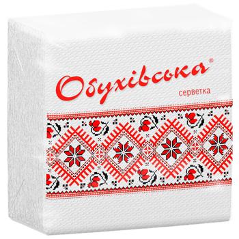 Салфетки Обуховская 1-слойные 23х24см 80шт