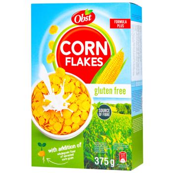 Кукурудзяні пластівці OBST без глютену 375г. И478 - купити, ціни на КОСМОС - фото 1