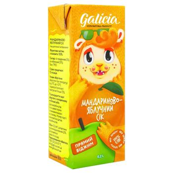 Сік Galicia мандариново-яблучний неосвітлений 200мл - купити, ціни на AlcoHub - фото 3