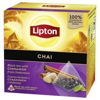 Чай черный Lipton со специями 1,7г*20шт - купить, цены на Идеал - фото 1