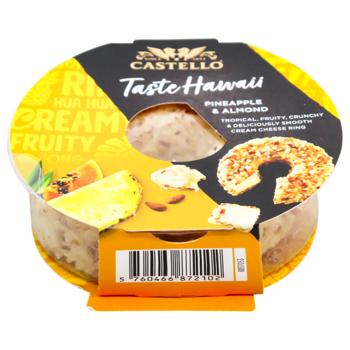 Castello Cream Cheese with Pineapple and Almonds 65% 125g