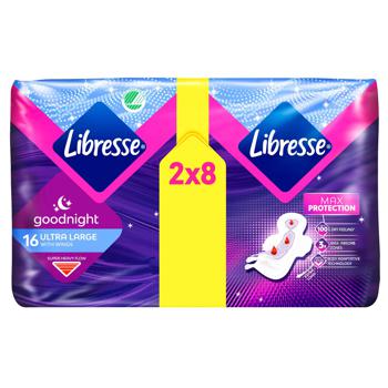 Прокладки гигиенические Libresse Goodnight Ultra Large+ 16шт - купить, цены на МегаМаркет - фото 2