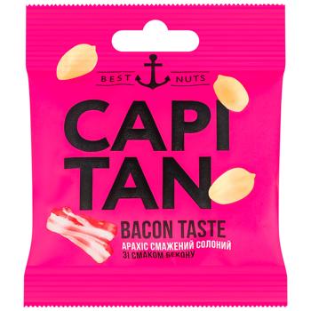 Capitan Roasted Salted Peanuts with Bacon Flavor 30g - buy, prices for Epicentr FOOD - photo 1