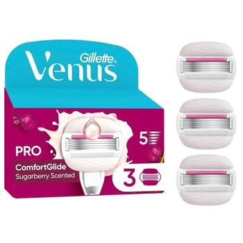 Картриджи для гоління Venus Comfortglide Sugarberry Scented 3шт - купити, ціни на Таврія В - фото 1