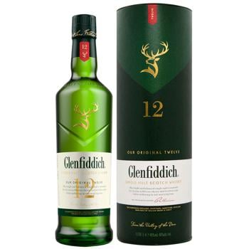 Віскі Glenfiddich 12y.o. Box 40% 1л - купити, ціни на ULTRAMARKET - фото 1