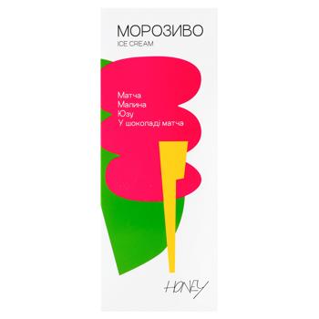 Мороженое Honey Матча-малина-юзу в шоколаде 90г - купить, цены на Эпицентр FOOD - фото 2