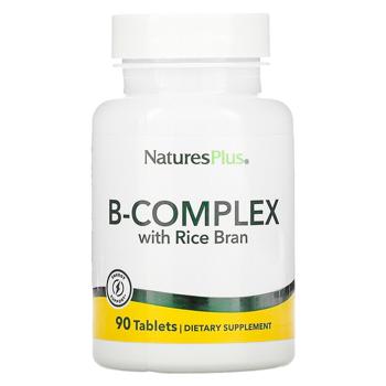 Natures Plus B-Complex with Rice Bran Vitamin B 90 tablets