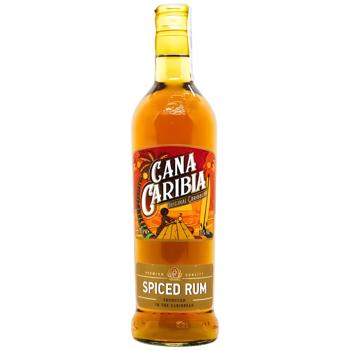Ромовый напиток Cana Caribia Spiced Gold 35% 0,7л - купить, цены на NOVUS - фото 1