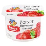Йогурт Фанни Клубника-малина 1,5% 115г