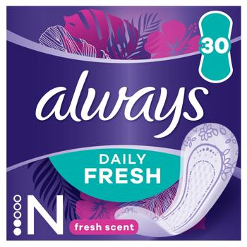 Always Daily Fresh Normal Fresh Scent Daily Pads 30pcs - buy, prices for Vostorg - photo 2