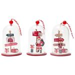 Actuel Dome Plastic Christmas Tree Decoration 9cm in assortment