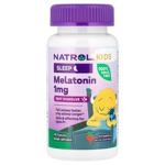 Мелатонин для детей от 4 лет, Melatonin, Fast Dissolve, Natrol, быстрорастворимый, со вкусом клубник