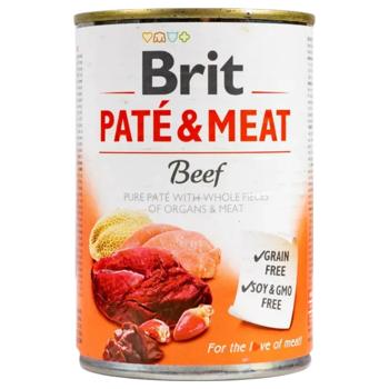 Brit Care Pate and Meat набір вологого корму для собак 5+1 шт х 400 г - яловичина - купити, ціни на MasterZoo - фото 3
